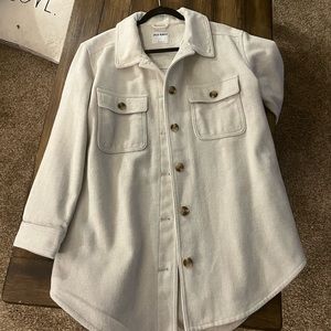 Oatmeal colored Shacket